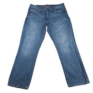 Lucky Brand 223 Straight Jeans Mens 36x30 (FITS 37x29) Blue Medium Wash Denim